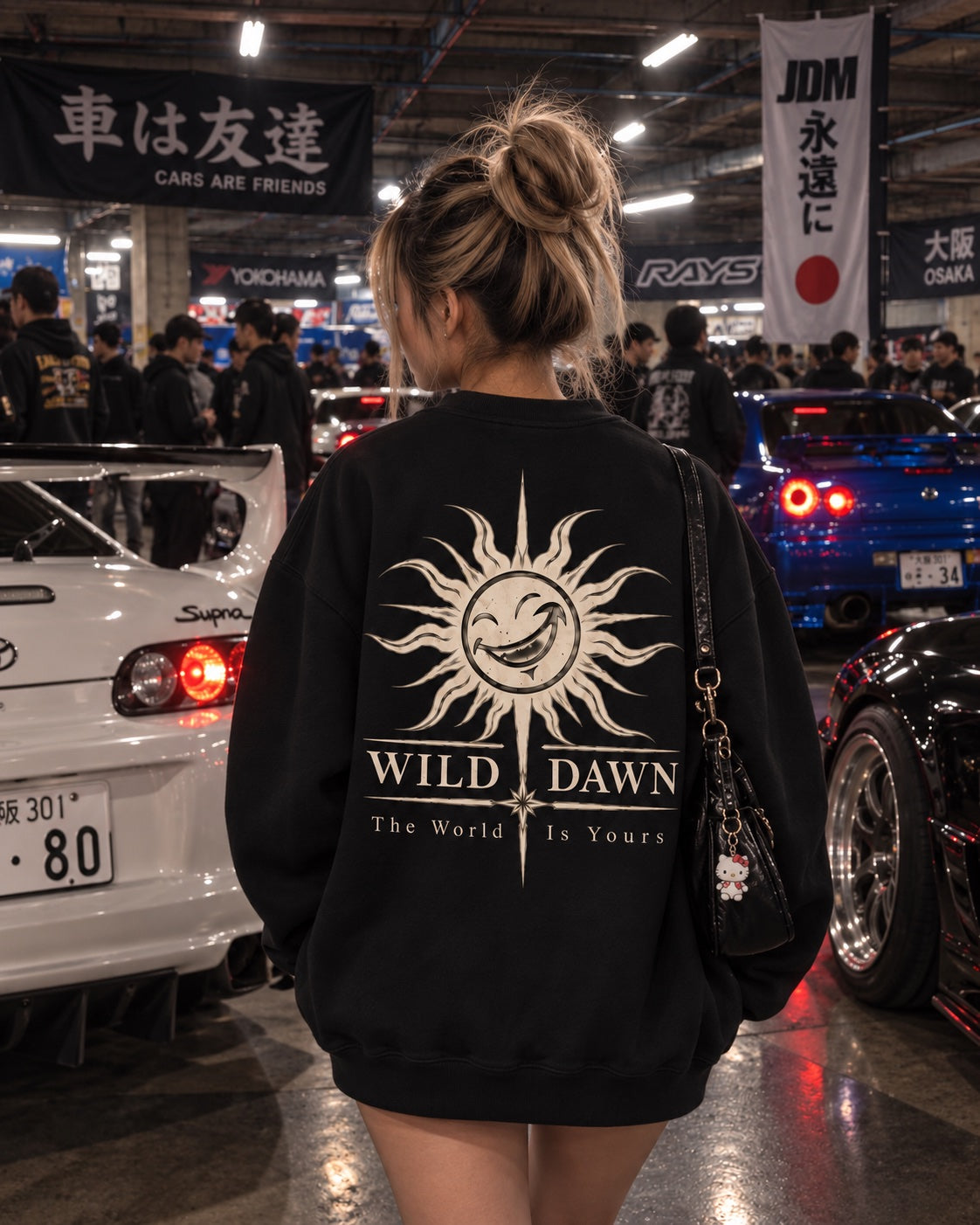 Before Dawn Hoodie, back print