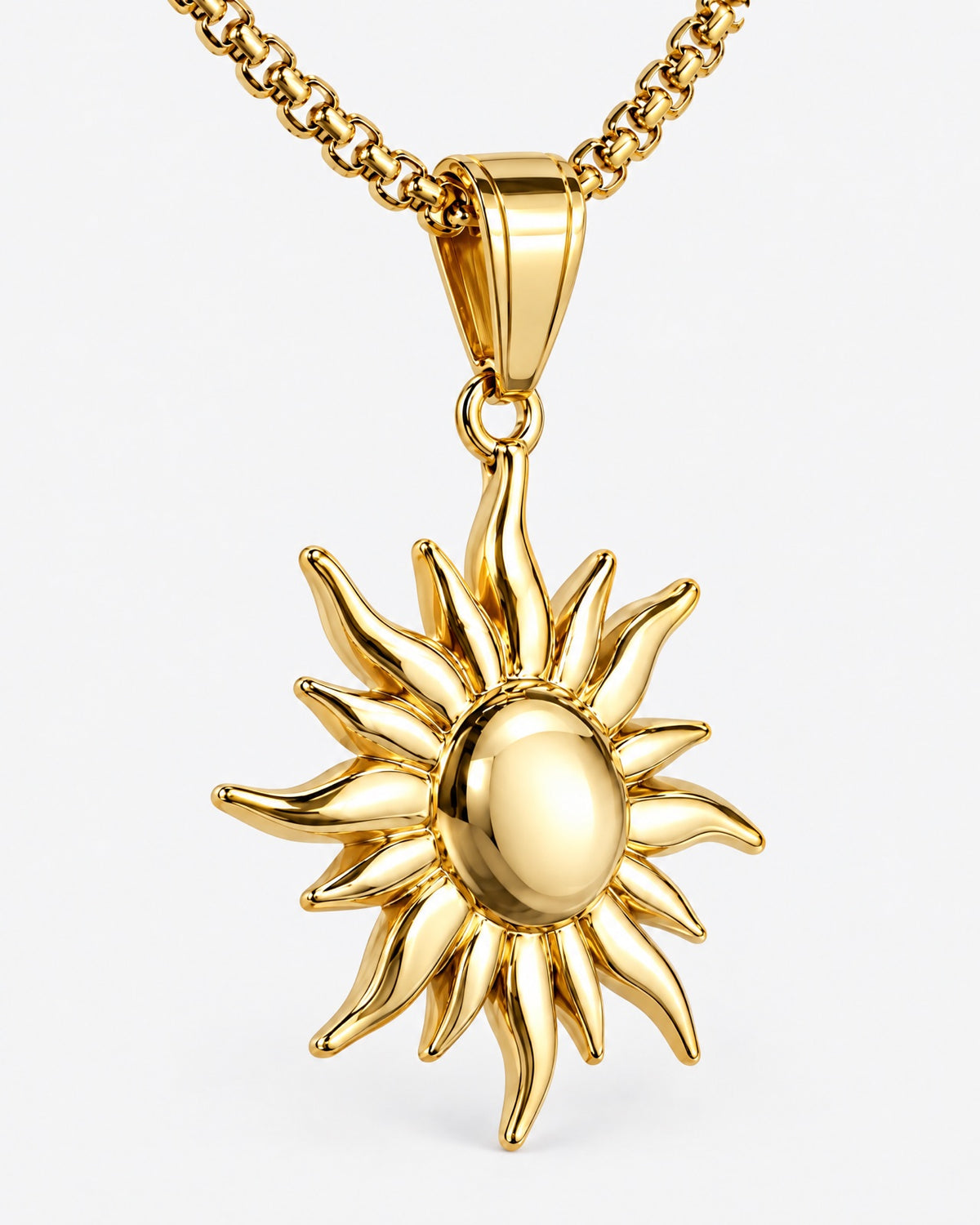 Sun Necklace, three-quarter view